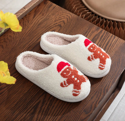 Gingerbread Christmas Slippers