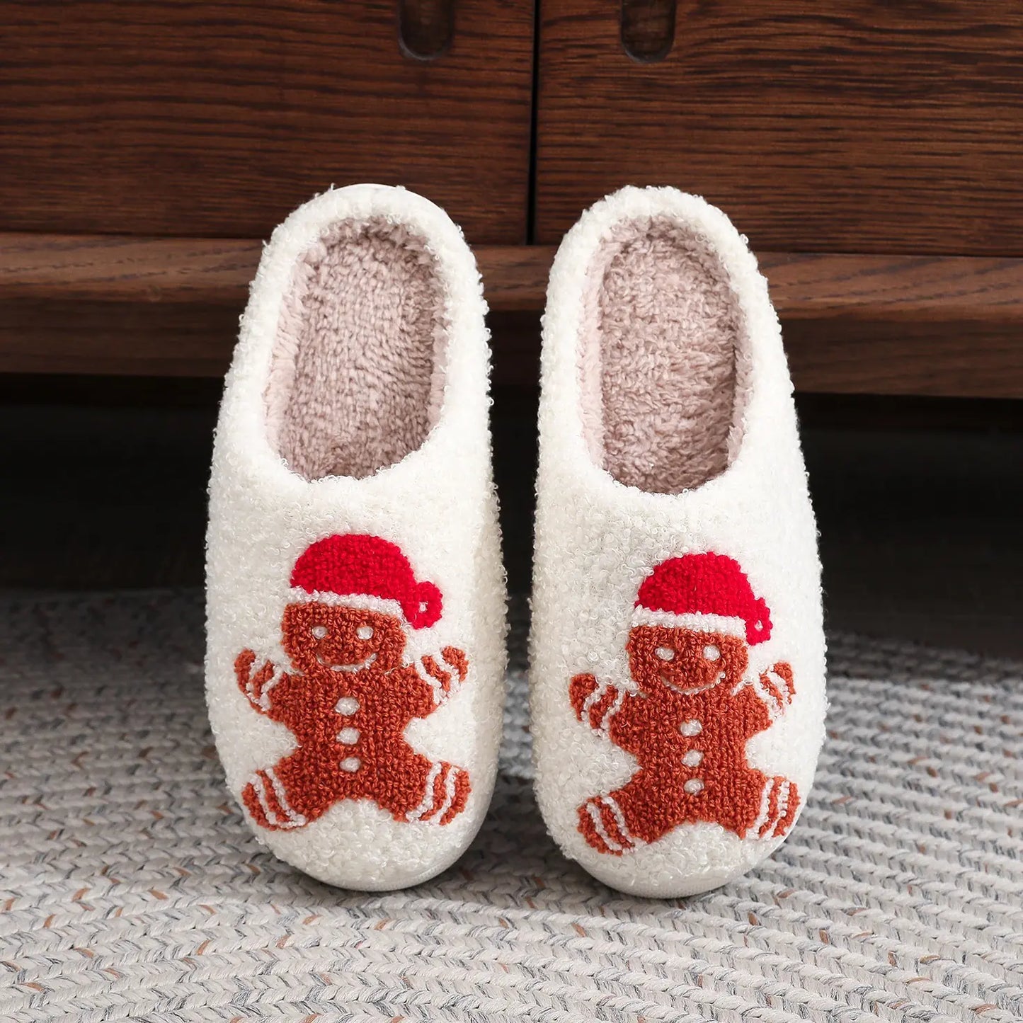 Gingerbread Christmas Slippers
